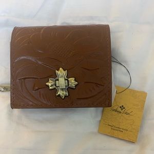 Patricia Nash Maida Brown Leather Wallet small